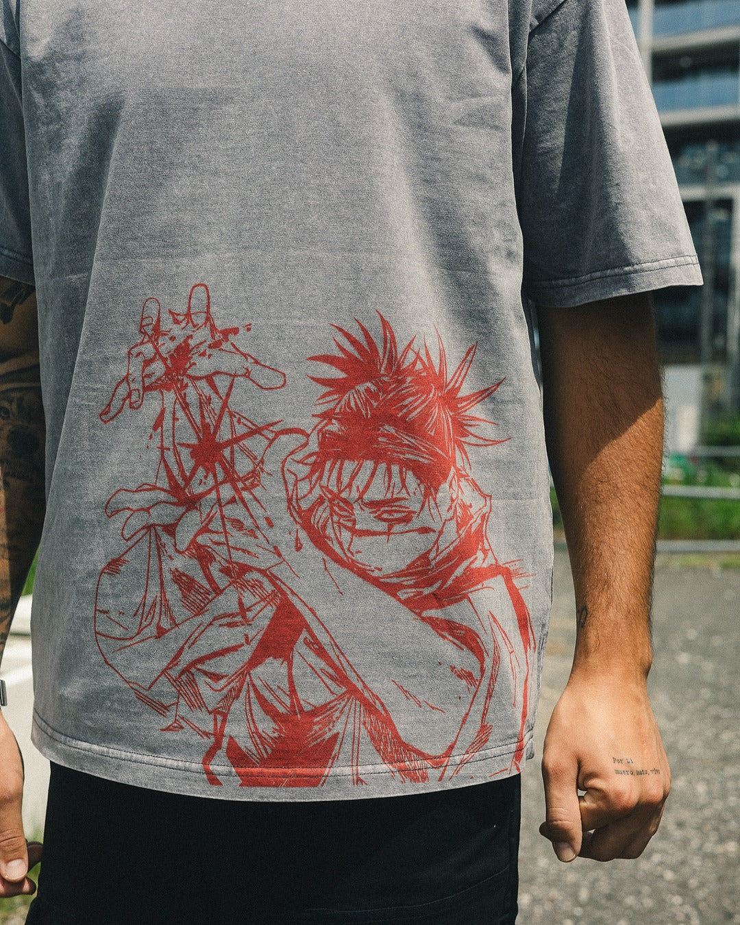 2-SIDED BLOODBOUND VINTAGE OVERSIZE TEE