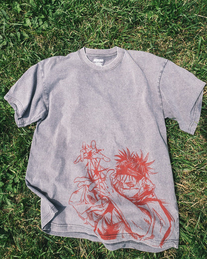 2-SIDED BLOODBOUND VINTAGE OVERSIZE TEE