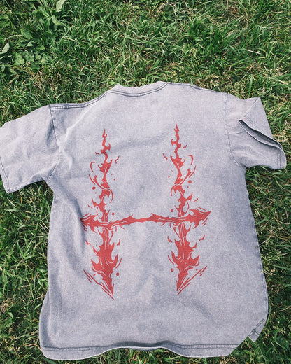 2-SIDED BLOODBOUND VINTAGE OVERSIZE TEE